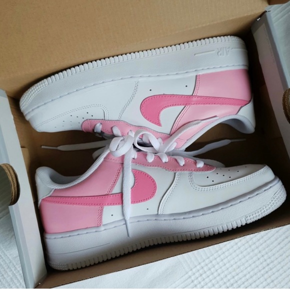 ⚡️Custom Pink Air Force 1 Shoes⚡️ - Picture 3 of 3